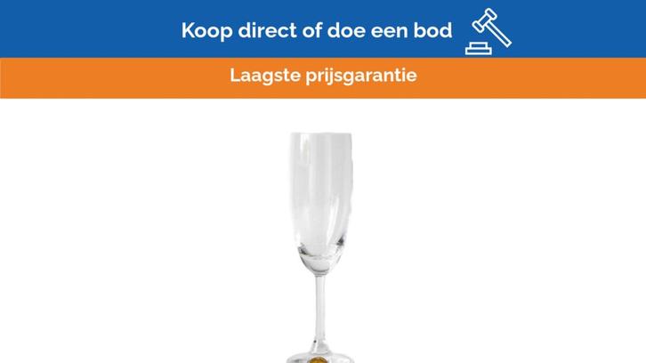 Bieden: Alessi Elegant Champagne Glass for Sparkling Wines, Huis en Inrichting, Keuken | Servies, Ophalen of Verzenden