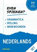 Even Spieken - Nederlands grammatica, spelling, (set), Verzenden, Zo goed als nieuw, Intertaal