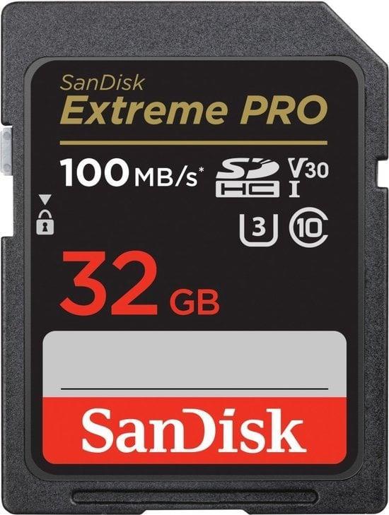 SanDisk Extreme Pro 32GB SDHC Memory Card 100MB, Audio, Tv en Foto, Fotografie | Fotostudio en Toebehoren, Zo goed als nieuw, Ophalen of Verzenden