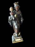 sculptuur, Madonna con Bambino sulla luna crescente - 45 cm