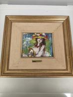 Renoir (after) - Lijst- Meisje met een bloemenhoed  -, Antiquités & Art