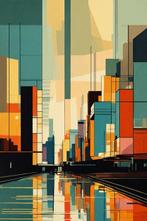 RINGER - Minimalist City #3 Toile  (XXL), Antiek en Kunst