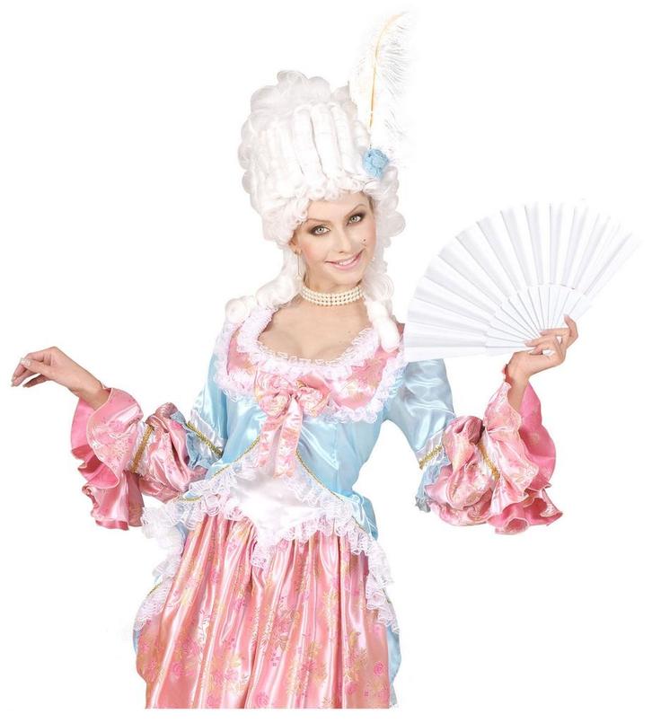 Witte Waaier Stof, Hobby en Vrije tijd, Feestartikelen, Nieuw, Verzenden