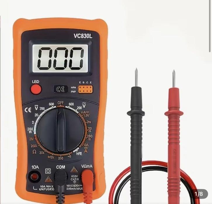 Multimeter stroommeter inclusief beschermkap en testsnoer, Autos : Pièces & Accessoires, Climatisation & Chauffage, Envoi