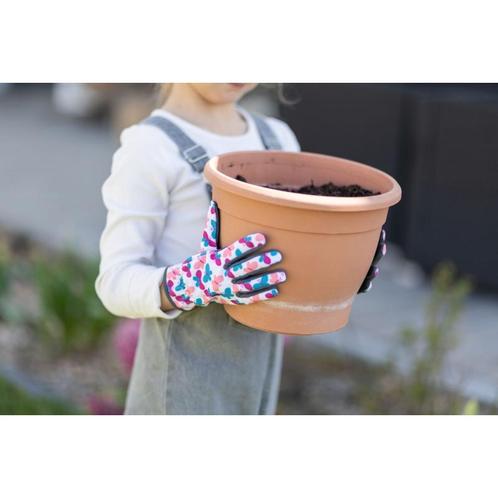 Kinderhandschoen joy, 8-11 jaar, met open manchet, vlinders, Tuin en Terras, Werkkleding, Nieuw