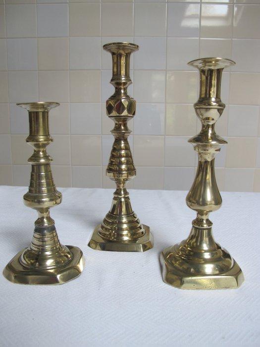 Kandelaar Antieke koperen Victoriaanse kandelaars met, Antiek en Kunst, Curiosa en Brocante