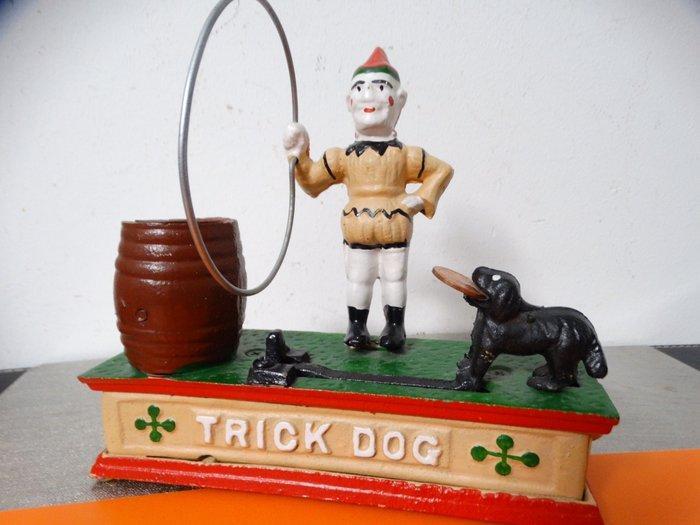 Spaarpot - gietijzer - Mechanische spaarpot, Antiek en Kunst, Curiosa en Brocante