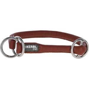 Rundleder-halsband roma mit stopper 45cm, 8mm,cognac - kerbl, Animaux & Accessoires, Accessoires pour chiens