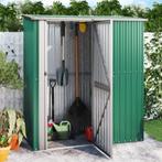 vidaXL Tuinhuis Groen 180,5x97x209,5 cm Gegalvaniseerd Staal, Tuin en Terras, Verzenden, Nieuw