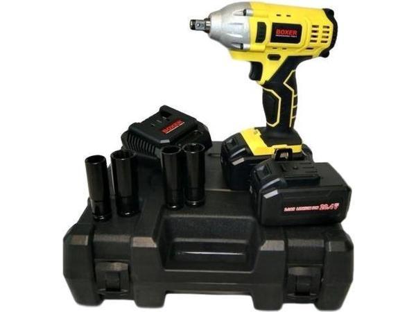 Veiling - Boxer Accu Slagmoersleutel 4 Maten Dopsleutels- 2, Autos : Divers, Outils de voiture