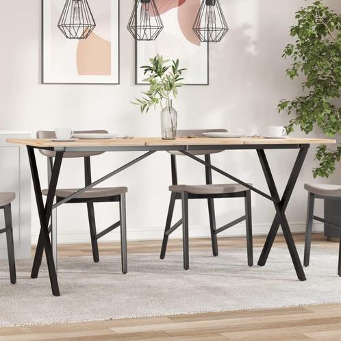 vidaXL Eettafelpoten X-frame 140x60x73 cm gietijzer, Maison & Meubles, Pièces pour table, Envoi