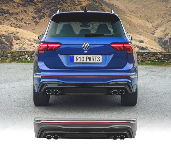 PARE-CHOCS ARRIÈRE VOLKSWAGEN TIGUAN 16-24 LOOK R CHROMÉ, Auto-onderdelen, Carrosserie, Verzenden