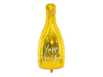 Helium Ballon Fles Happy New Year Leeg 82cm, Verzenden, Nieuw