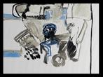 Marcus de Vestele (1941-2024) - Grande composition abstraite, Antiek en Kunst