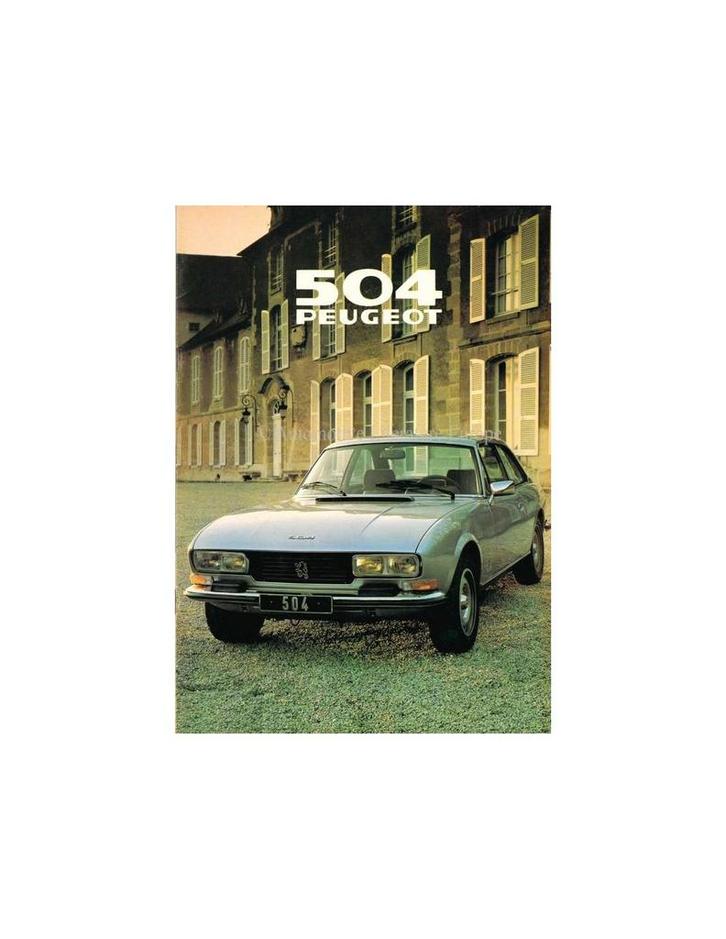 1979 PEUGEOT 504 COUPE | CABRIOLET BROCHURE NEDERLANDS, Boeken, Auto's | Folders en Tijdschriften