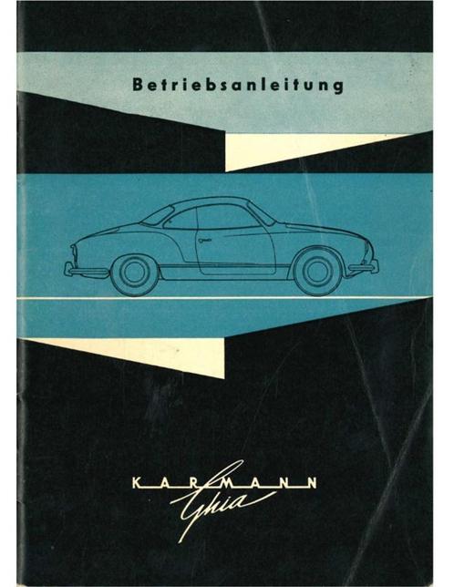 1963 VOLKSWAGEN KARMANN GHIA INSTRUCTIEBOEKJE DUITS, Autos : Divers, Modes d'emploi & Notices d'utilisation