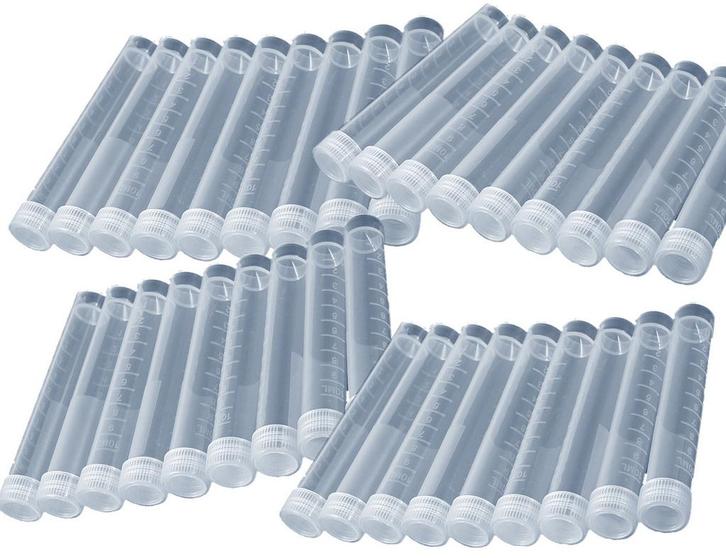 Set van 200 plastic reageerbuisjes (10 ml, PP, met schroefd, Doe-het-zelf en Bouw, Gereedschap | Overige machines, Nieuw, Verzenden