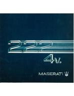 1992 MASERATI 222 4V. BROCHURE ENGELS | SPAANS, Boeken, Nieuw