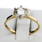 Zonder Minimumprijs - Verlovingsring - 14 karaat Geel goud -, Handtassen en Accessoires