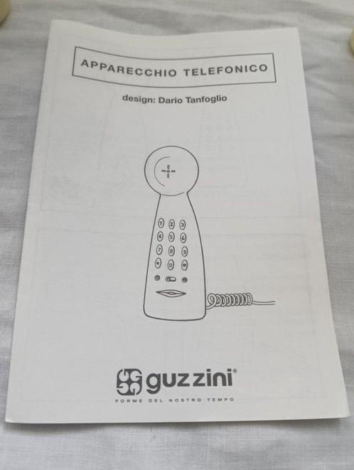 Guzzini - Dario Tanfoglio - Téléphone analogique - Plastique, Antiek en Kunst, Kunst | Designobjecten