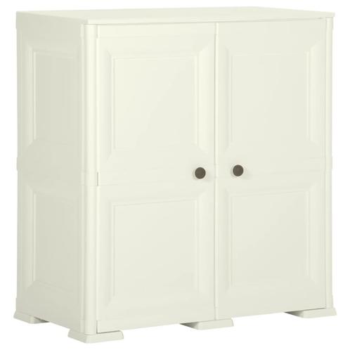 vidaXL Opbergkast hout-look 79x43x85,5 cm kunststof, Huis en Inrichting, Kasten | Overige, Nieuw, Verzenden