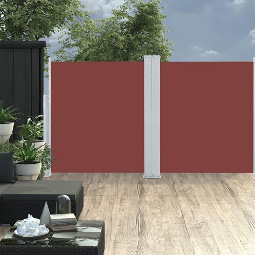 vidaXL Windscherm uittrekbaar 140x600 cm bruin, Tuin en Terras, Parasols, Nieuw, Verzenden