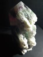 Bicolor fluorite Tower - 8.5 cm high - Natural Fluorite crys, Collections, Minéraux & Fossiles, Verzenden