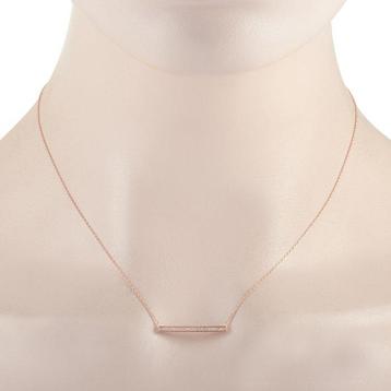 Collier - 14 carats Or rose, COLLIER PENDENTIF EN OR ROSE 14