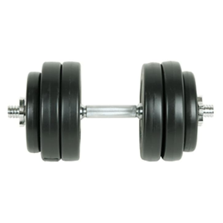 vidaXL 9-delige Halterset 15 kg, Sport en Fitness, Fitnessmaterialen, Nieuw, Verzenden