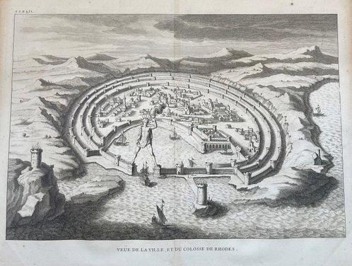 Greece- Island of Rhodes - Europe; Auguste Calmet - Veue de, Boeken, Atlassen en Landkaarten