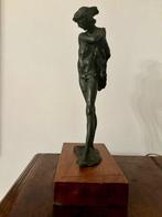 Augusto Murer - sculptuur, Ragazzo con drappo - 38 cm -, Antiek en Kunst