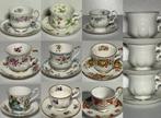 English Bone China floral coffee set for 12 - Kop en schotel, Antiek en Kunst