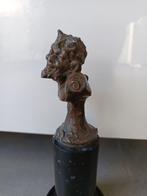 sculptuur, Sátiro - 27 cm - Brons, Hout