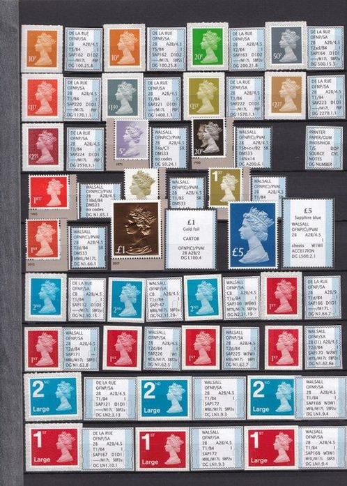 Grande Bretagne 2017 - Machines, livrets mixtes et livrets, Postzegels en Munten, Postzegels | Europa | UK