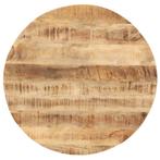 vidaXL Tafelblad rond 25-27 mm 80 cm massief mangohout, Verzenden, Nieuw