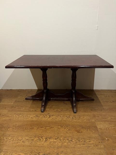 Gebruikte Tafel (140x80cm) - T1483- Vintage/Café, Huis en Inrichting, Tafels | Eettafels, Ophalen