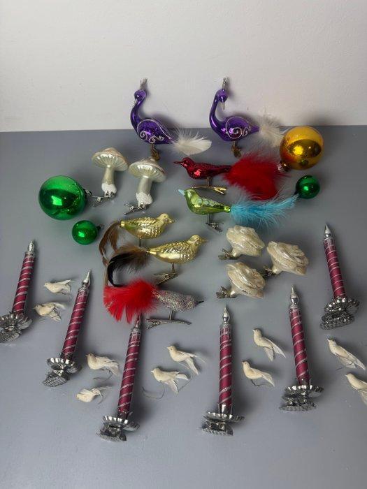 Kerstdecoratie (32) - Vintage en retro gekleurde en zilveren, Diversen, Kerst