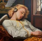 Alexy Berthelot - Legolas listening music, Antiek en Kunst, Kunst | Schilderijen | Modern