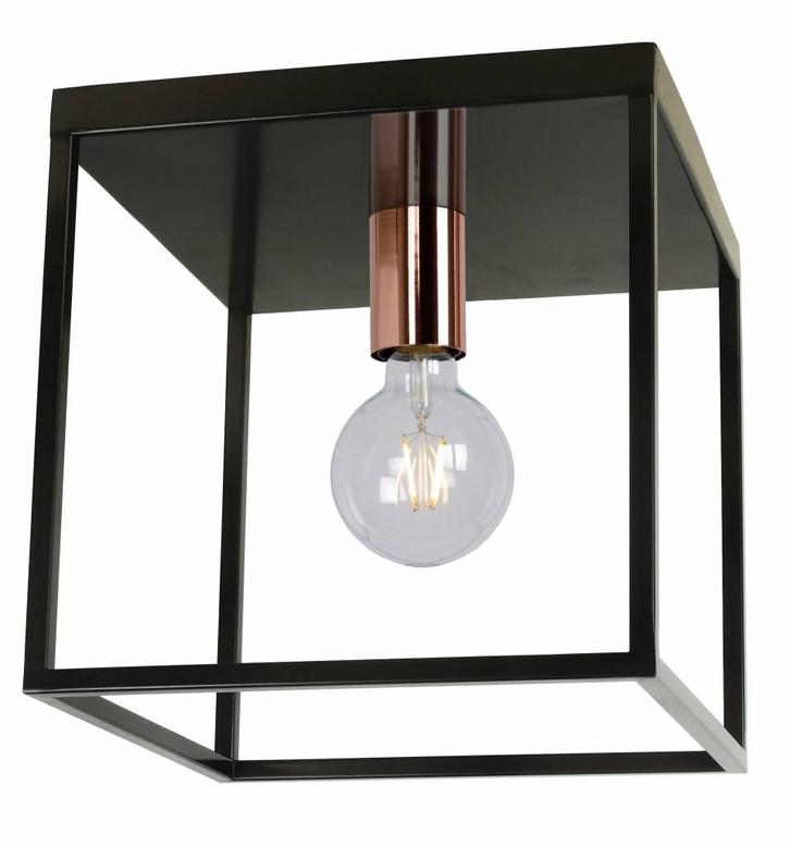 Lucide ARTHUR - Plafonnière - 1xE27 - Zwart -, Huis en Inrichting, Lampen | Losse lampen, Nieuw, Verzenden