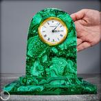 Natuurlijk Malachiet & Chrysocolla Horloge uit Congo - Uniek