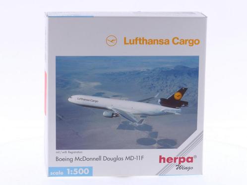 Schaal 1:500 Herpa 503549 Lufthansa Cargo Boeing McDonnel..., Hobby en Vrije tijd, Modelbouw | Vliegtuigen en Helikopters, Gebruikt