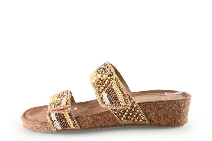 Lazamani Slippers in maat 40 Beige | 5% korting, Kleding | Dames, Schoenen, Beige, Zo goed als nieuw, Slippers, Verzenden