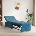 vidaXL Slaapbank Blauw 67 x 194 x 38 cm Fluweel, Huis en Inrichting, Zetels | Zetels, Verzenden, Nieuw