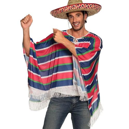 Mexicaanse Poncho Deluxe M/L, Vêtements | Hommes, Costumes de carnaval & Vêtements de fête, Envoi