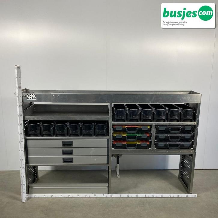 Aluca aluminium bedrijfswageninrichting gebruikt (nr 2522), Auto-onderdelen, Overige Auto-onderdelen, Gebruikt, Verzenden
