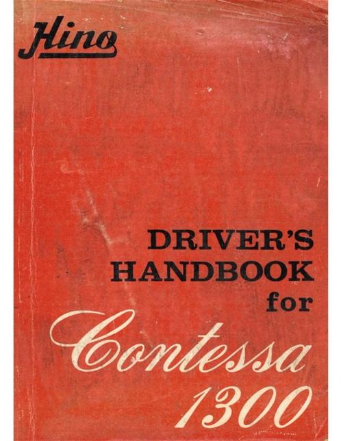 1964 HINO CONTESSA 1300 INSTRUKTIEBOEKJE ENGELS, Auto diversen, Handleidingen en Instructieboekjes, Ophalen of Verzenden