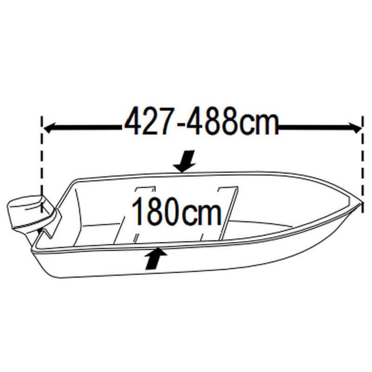 Dekzeil Boot Universeel 427-488cm Model 1, Watersport en Boten, Accessoires en Onderhoud, Nieuw, Ophalen of Verzenden