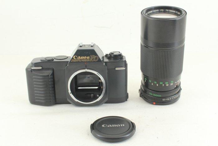 Canon T50 + FD 4,5/70-150mm | Analoge camera, Audio, Tv en Foto, Fotocamera's Analoog