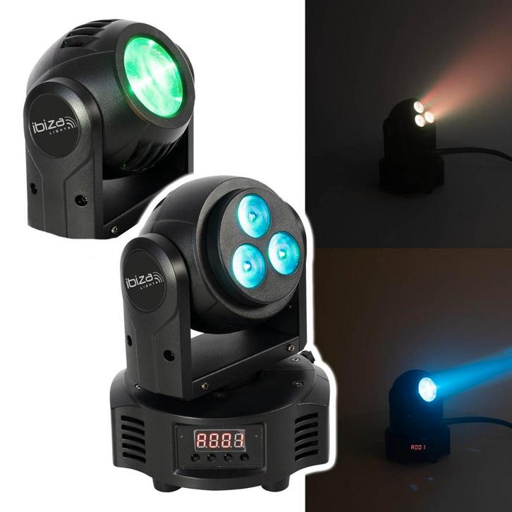 Ibiza Light MH-BEAM-WASH Dubbelzijdige Movinghead RGBW Beam, Muziek en Instrumenten, Licht en Laser