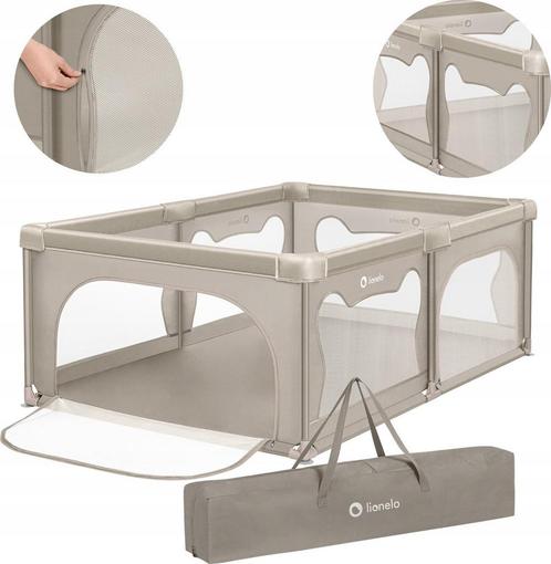Lionelo Willow - Box voor babys - 2 afsluitbare zij-inga..., Kinderen en Baby's, Babyparken, Nieuw, Verzenden
